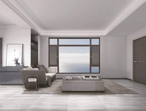 经典100窗纱一体外开纱系列-效果图