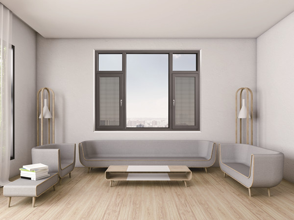 框扇平齐108窗纱一体-效果图